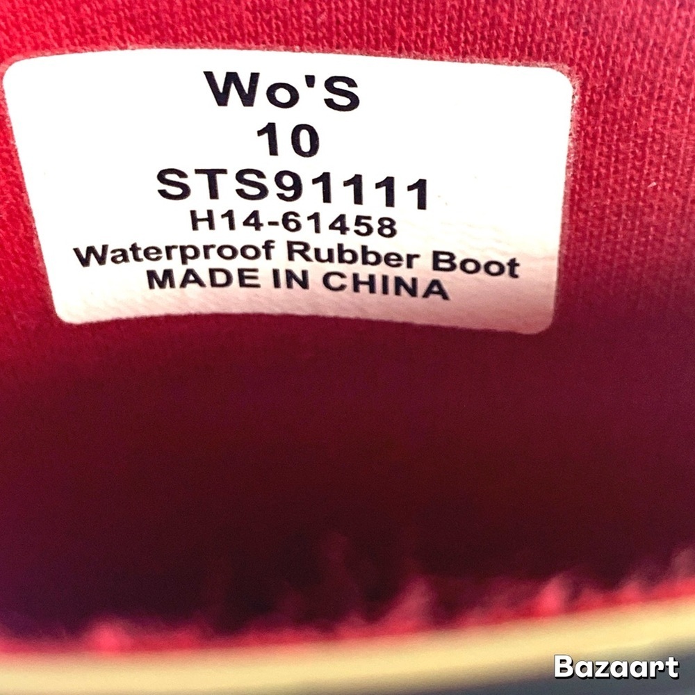 Sperry Plaid Ankle Boots - Red, Yellow, Black - Picture 9 of 10